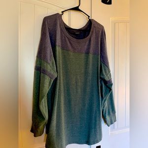 Teal blue/ grey, Torrid, sweater, size 3